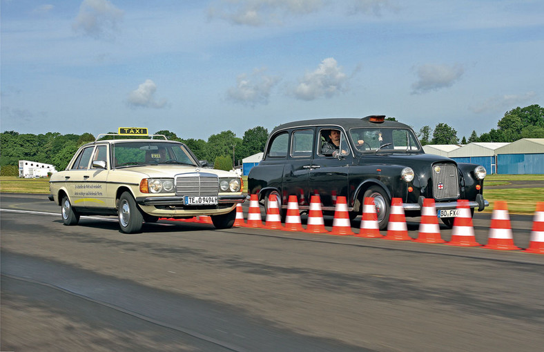 Mercedes W123 kontra Austin FX4Q - która taksówka jest lepsza?