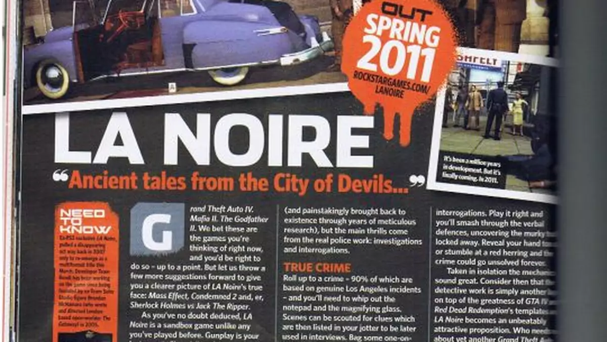 L.A. Noire przybędzie wiosną?