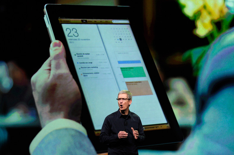 7 marca 2012 Tim Cook prezentuje nowy model iPada
