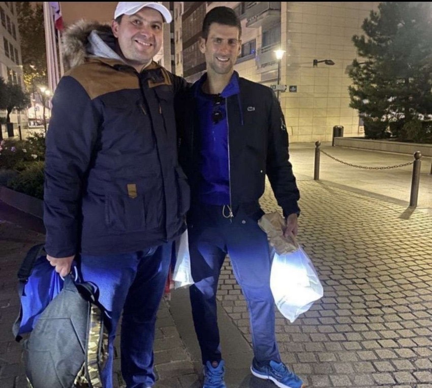 Bojan Dimitrijević i Novak Đoković