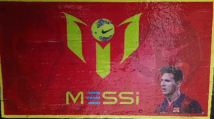 Messi nevével látták el a kábítószer csomagolását /Fotó: AFP