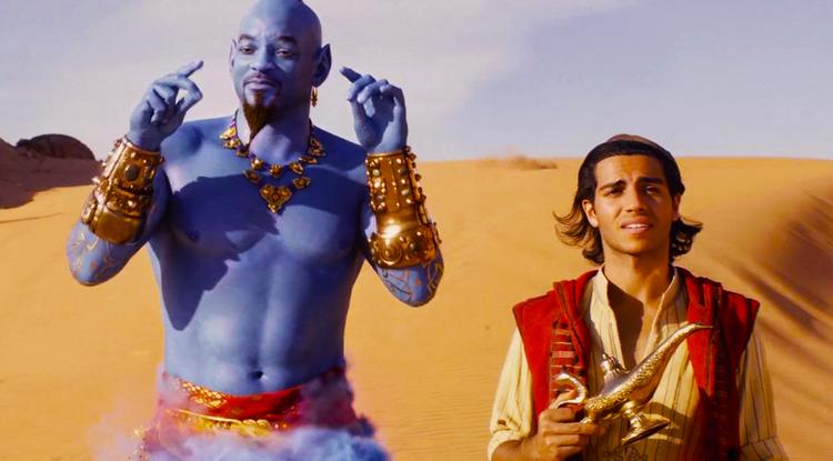 Dzsini és Aladdin.