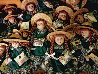 Lalki stworzone na podobieństwo Ani z Zielonego Wzgórza