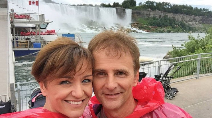 Szandi és Bogdán Csaba 18 éve házasok, sok 
mindent éltek át együtt, most a kanadai utazást is/Fotó:Facebook