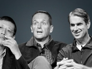 Od lewej: Neil Shen, Jim Goetz, Bill Gurley