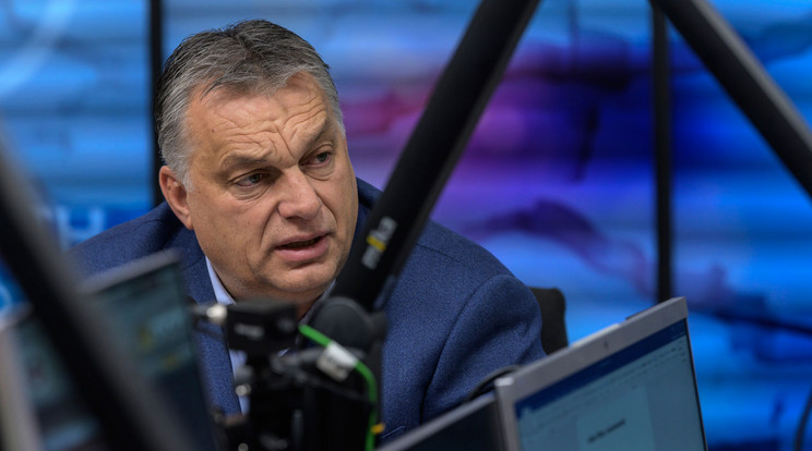 Orbán Viktor a Kossuth Rádióban / Fotó: MTI Szigetváry Zsolt