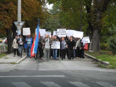 Protest radnika paraćinske "Staklare"