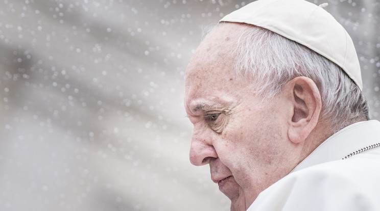 Ferenc pápa a keresztények üldözésére hívta fel a figyelmet /Fotó: AFP