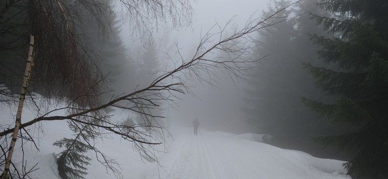 Mimo silnego wiatru turyści wchodzą na Śnieżkę zamkniętym szlakiem. "Zawsze wierzyłam w ludzi, ale powoli przestaję"