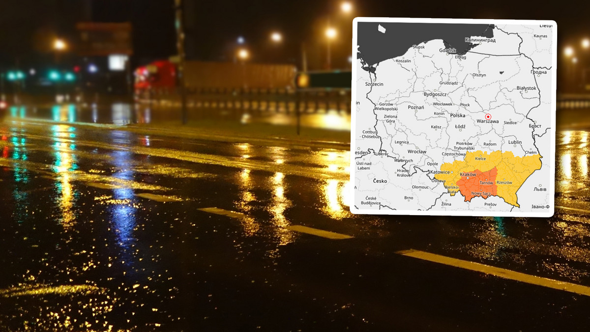Ulewy i silne porywy wiatru na południu Polski. IMGW wydał ostrzeżenia