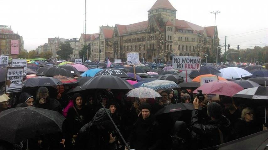 Czarny protest w Poznaniu