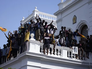 Protest mieszkańców Sri Lanki
