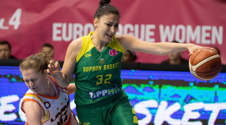 Tavaly az Euroliga döntőjében a soproni Jelena Milovanovic és társai kikaptak.  Most próbálnak elégtételt venni a Jekatyerinburgon / Fotó: MTI Fotó Szigetváry Zsolt 