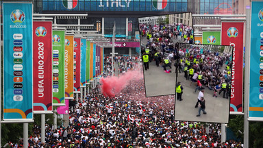 Chaos przed finałem Euro! Angielscy kibice szturmują bramy Wembley [WIDEO]