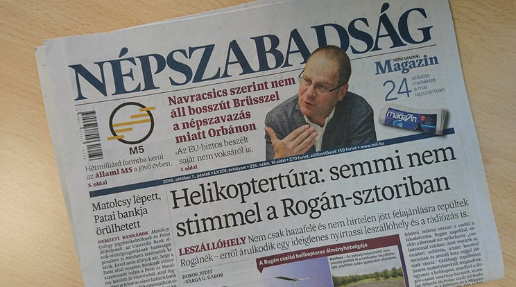 Az újság pénteki száma