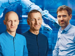 Od lewej: prof. Marek Cygan, Kacper Nowicki i Tristan d’Orgeval. Produkując roboty pomagające ludziom, założyciele Nomagic chcą urzeczywistnić wiele dziecięcych marzeń. Również swoich.