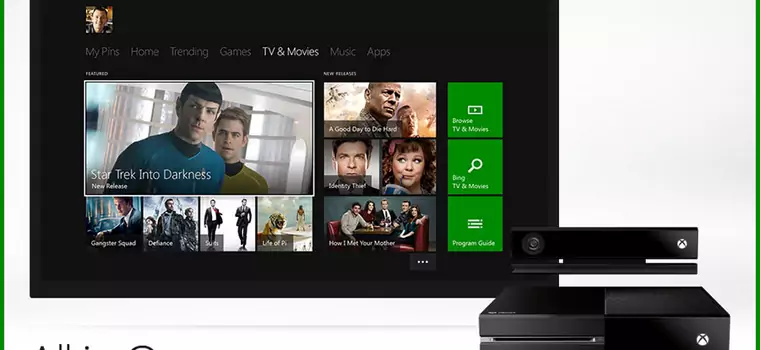Jak oglądać telewizję na konsoli Xbox One
