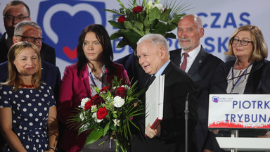 Jarosław Kaczyński na konwencji PiS w Piotrkowie Trybunalskim