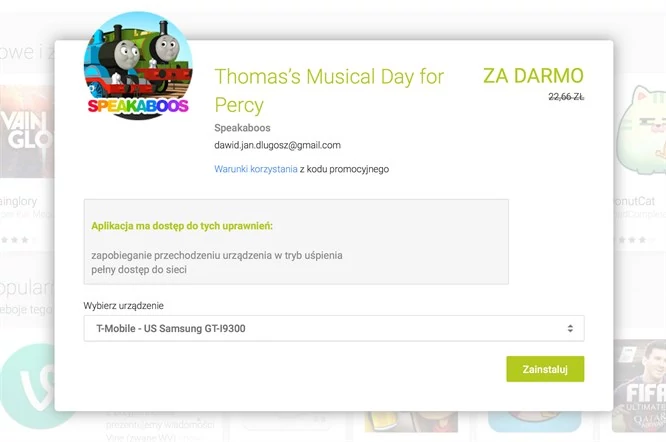 Przez kilka najbliższych dni możecie za darmo pobrać Thomas's Musical Day for Percy