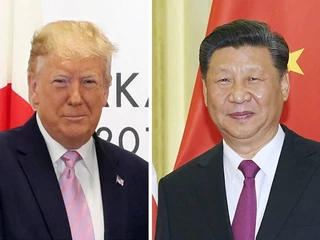 Główni oponenci w wojnie handlowej: prezydent USA Donald Trump i prezydent Chin Xi Jinping