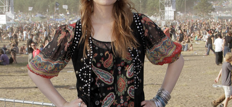 Ewelina Flinta w stylu hippie na Woodstocku