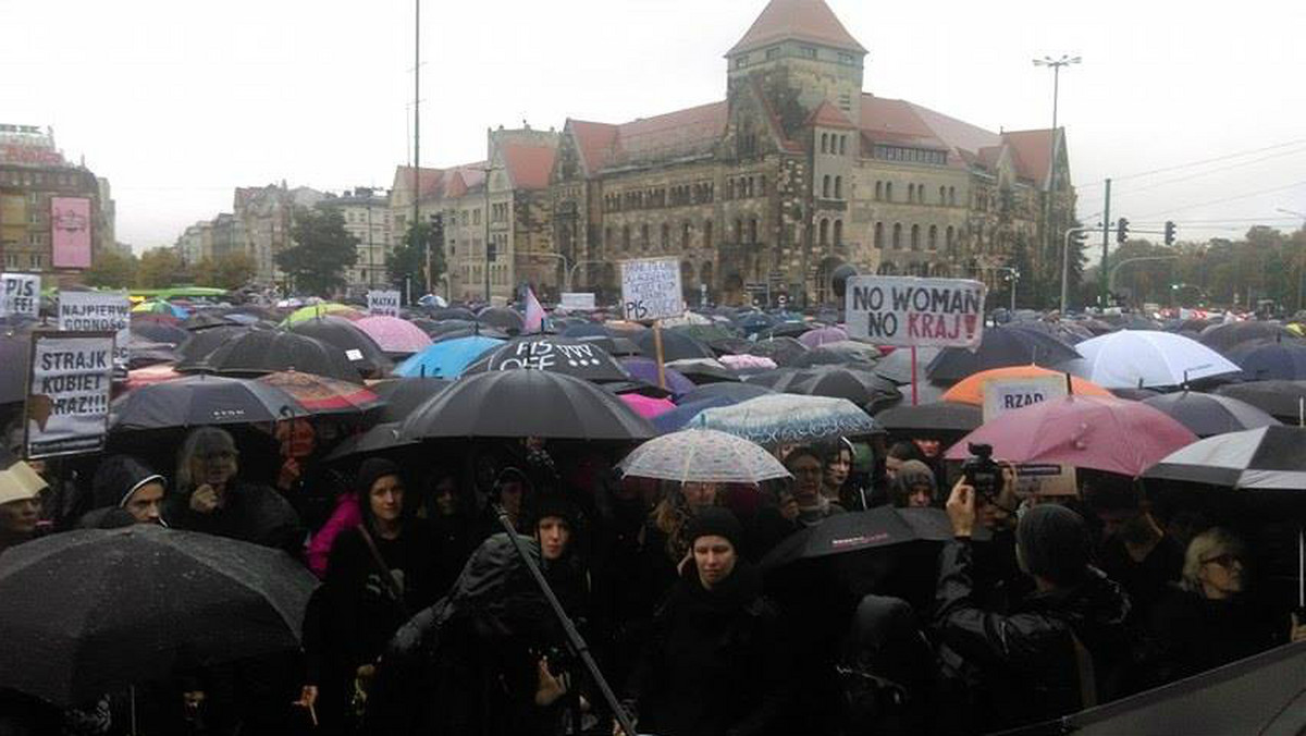 Czarny protest w Poznaniu