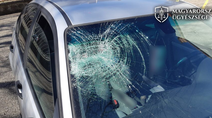 Ilyen állapotban volt az autó/Fotó: Magyarország Ügyészsége