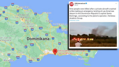 Katastrofa samolotu na Dominikanie. Dziewięć ofiar śmiertelnych