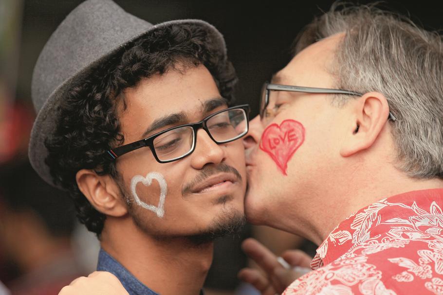 LGBT Rights Activists March In New Delhi Gay Pride Parade