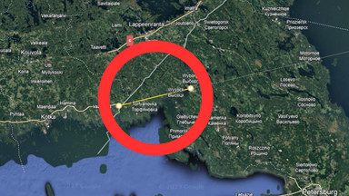 "Fałszywa granica" między Rosją a Finlandią. Widoczna z kosmosu