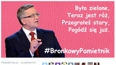 #bronkowypamietnik - internauci śmieją się z prezydenta