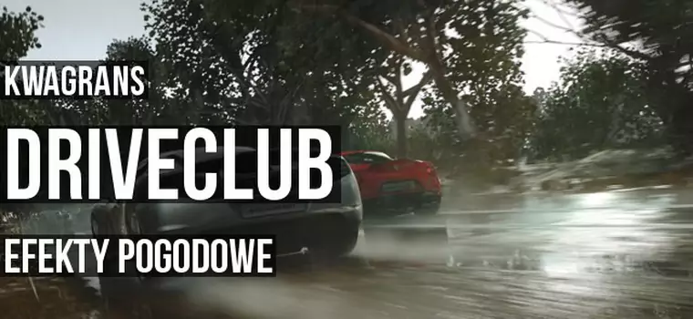 Kwagrans: efekty pogodowe w DriveClub