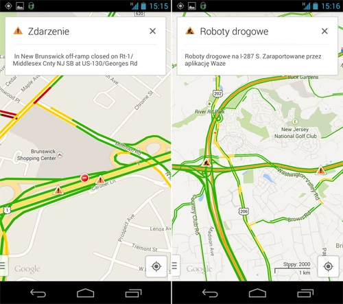Informacje z Waze znacznie poprawiają przydatność Map Google z perspektywy kogoś, komu zależy by szybko dojechać do pracy. Najwięcej zyskują oczywiście Amerykanie