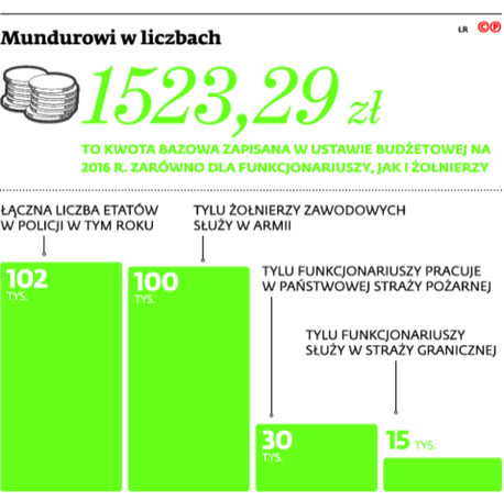 Mundurowi w liczbach