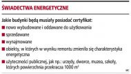 Świadectwa energetyczne