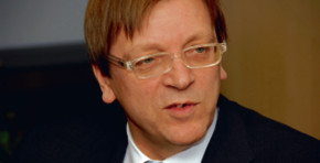 Guy Verhofstadt, lider liberałów w Parlamencie Europejskim