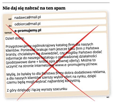 Nie daj się nabrać na ten spam