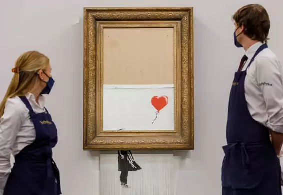Zniszczone dzieło Banksy'ego wraca na aukcje. Jego wartość wzrosła sześciokrotnie