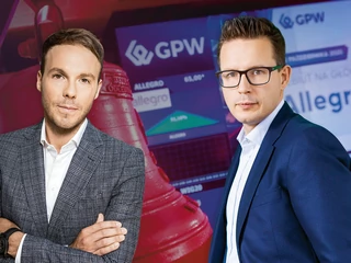 Swoje biznesy na GPW chcą wprowadzić m.in. Mateusz Juroszek (STS Holding, na zdjęciu z lewej) i Przemysław Gacek (Grupa Pracuj)