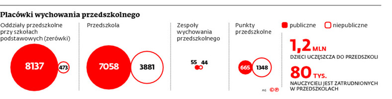 Placówki wychowania przedszkolego