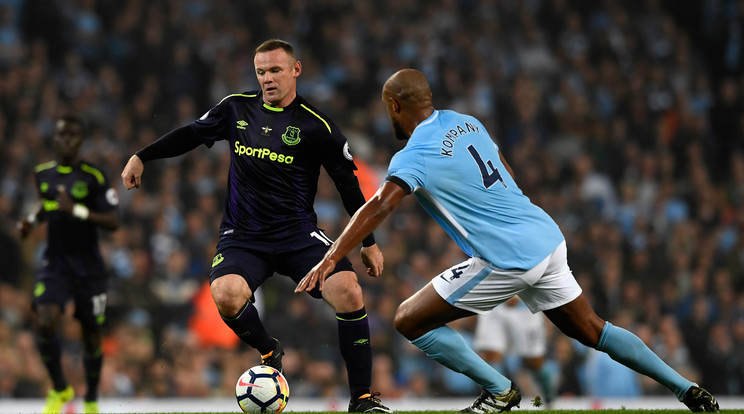 Wayne Rooney (balra) a második angol, aki eljutott 200 gólig a Pre­mier League-ben/Fotó:GettyImages