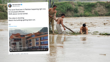 Pakistan walczy z gigantyczną powodzią. Te nagrania przerażają