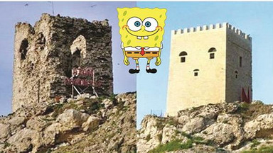 Zamek w pobliżu Stambułu zmienił się w "SpongeBoba" - reakcje internautów