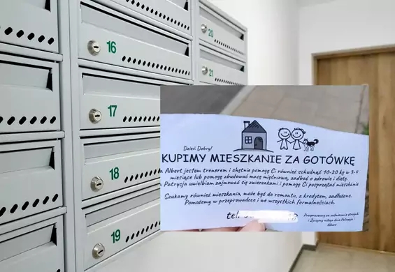 Kuriozalne ogłoszenie flippera. Kupi mieszkanie i pomoże schudnąć