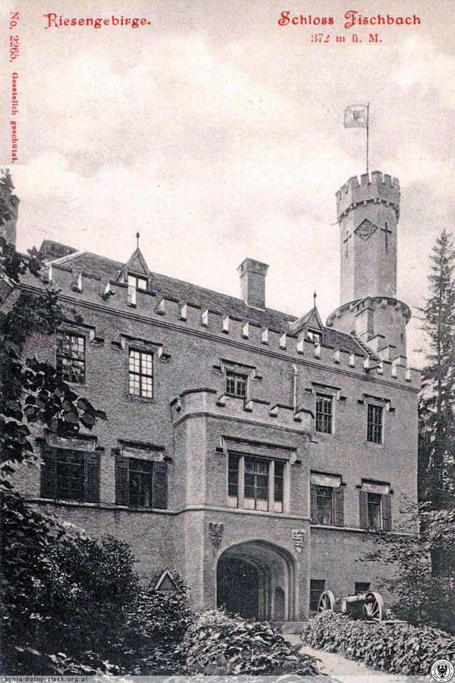 Zamek Karpniki (Schloss Fischbach) - 1910 r.