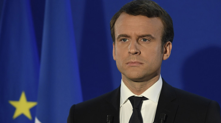 Emmanuel 
Macron, a francia elnök / Fotó:AFP