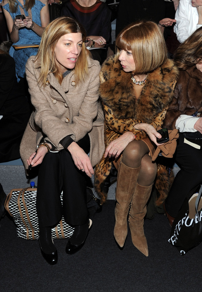 Anna Wintour i Virginia Smith na pokazie Vera Wang podczas NY Fashion Week