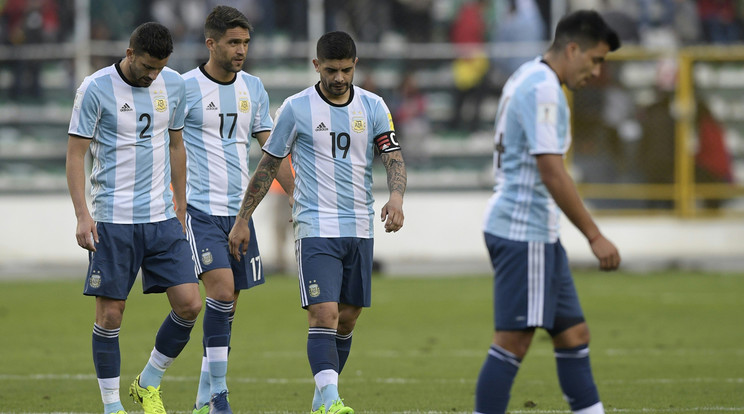 Leégtek az argentinok /Fotó: AFP