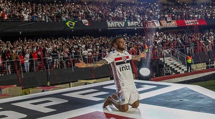 Dani Alves a Sao Paulo játékosa lett /Fotó: Instagram