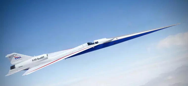 X-59 - naddźwiękowy samolot NASA nabiera kształtów w zakładzie Lockheed Martin